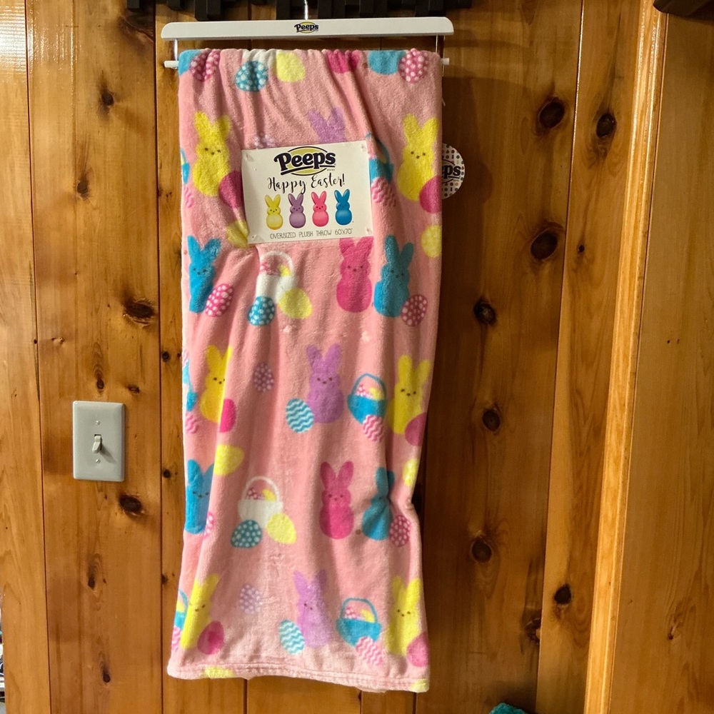 Just Born Peeps Oversized 60” x 70” Easter Throw